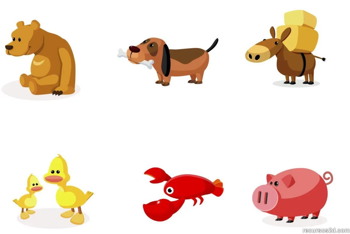 Animales en vector simplificados de gran calidad (High Quality Animal ...