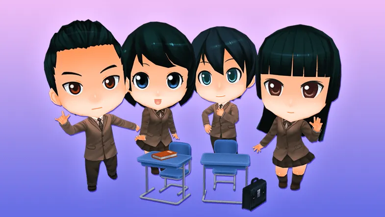 Anime Chibi - School Pack - Students by OnBeeBox on DeviantArt