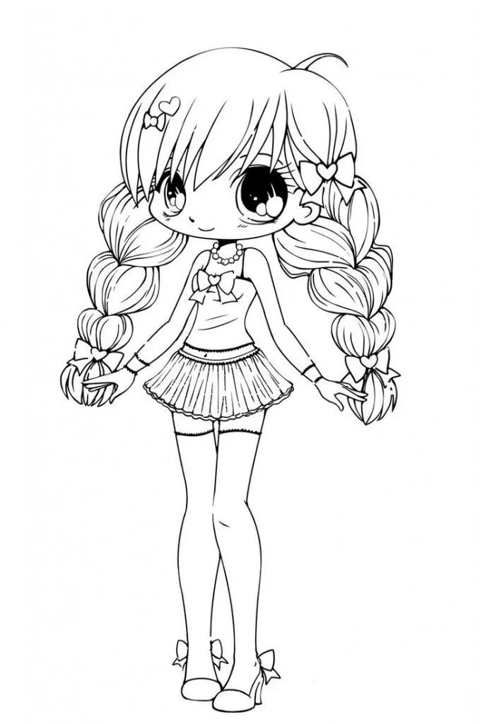 anime chii Colouring Pages