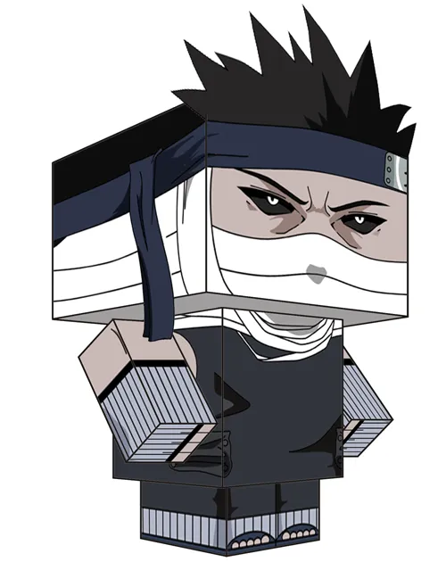 ANIME PAPER TOYS: ZABUZA MOMOCHI (NARUTO SHIPPUDEN) / HAKU (NARUTO ...