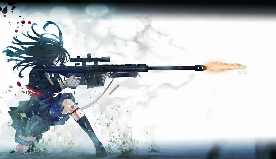 Anime sniper girl Wallpaper by Nolan989890 on deviantART