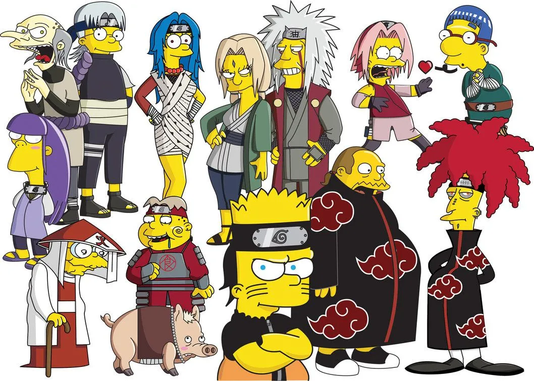 Animes version Simpsons - Taringa!