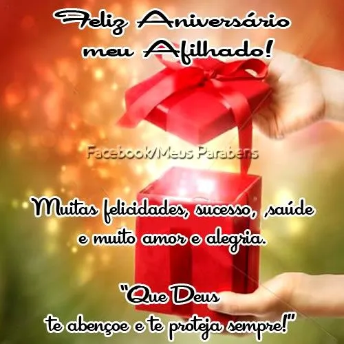 Aniversário de Afilhado - Imagens, Mensagens e Frases para Facebook