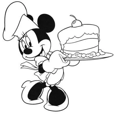  ... Mouse. Dibujo para colorear de Aniversario de Minnie Mouse. Dibujos