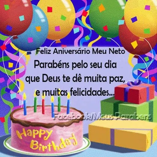 Aniversário de Neto - Imagens, Mensagens e Frases para Facebook ...