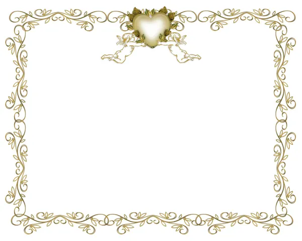 anjos de fundo de convite de casamento — Foto Stock © Irisangel ...