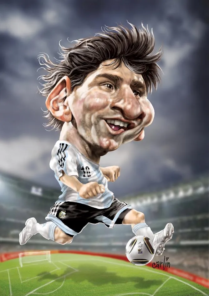 ANOTANDO FUTBOL *: CARICATURAS DE MESSI