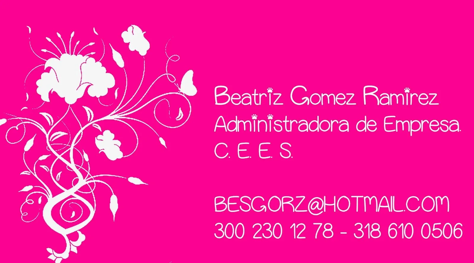 ANPIC PRODUCCIONES: Tarjetas de presentacion personal