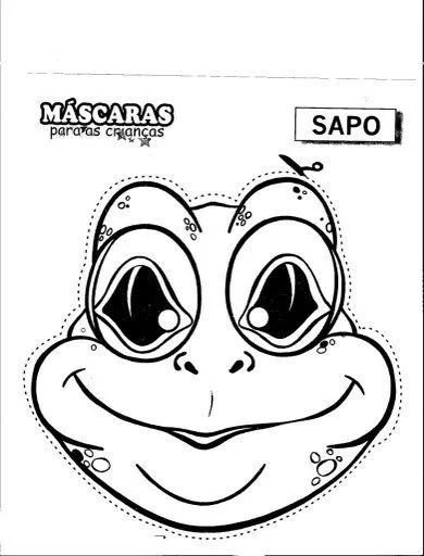 Antifaces de sapos en foami - Imagui