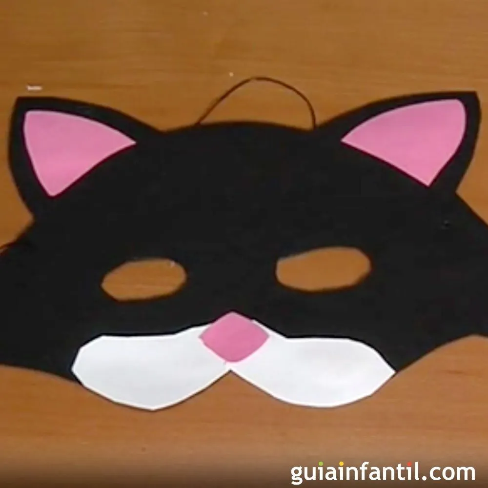 Cómo hacer un antifaz de gato, disfraces para carnaval