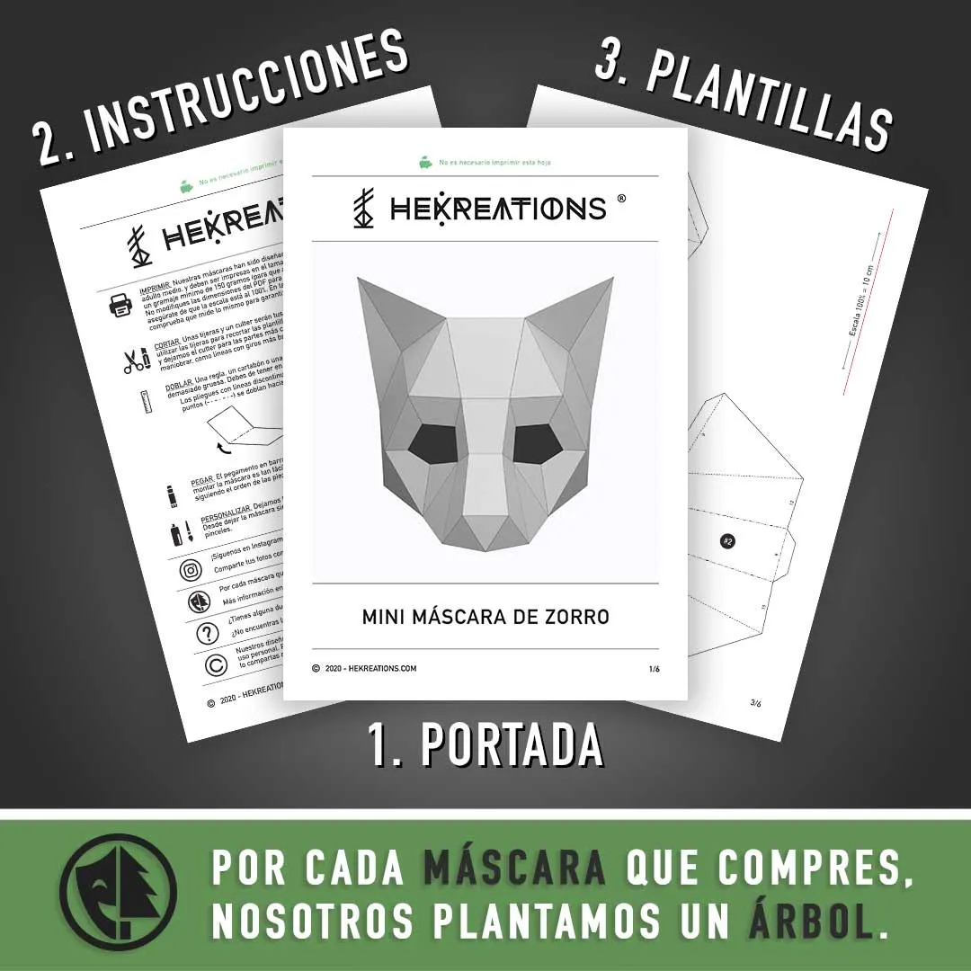 Antifaz de Zorro para Imprimir con Papel | Plantillas PDF