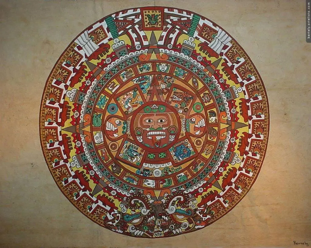 Calendario Azteca bertely - Artelista.