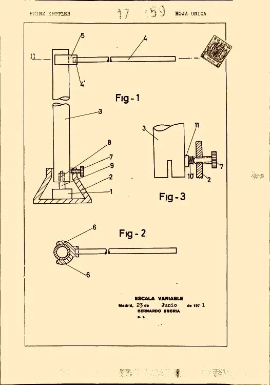 Aparato para realizar ejercicios de gimnasia (16 de febrero de 1973).