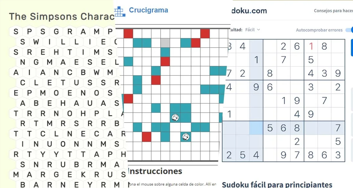 Si eres un apasionado de los juegos de agilidad mental, entonces revisa  esta lista de página web con sopas de letras, crucigramas y sudokus online.  ¿Te atreves a jugar una partida?