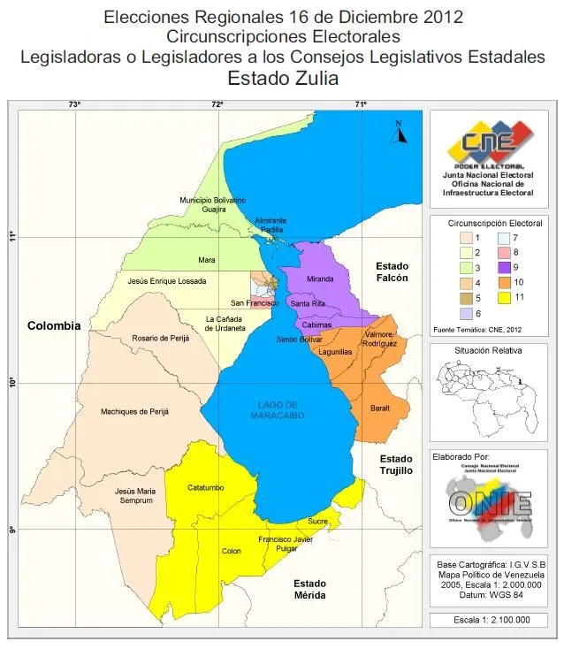 Apertura Venezuela: Elecciones Regionales #16D, Datos Estado Zulia