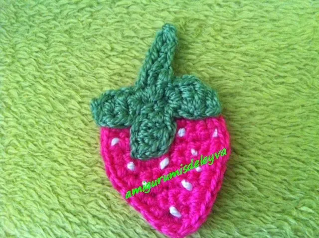 Aplicaciones de Frutas a Crochet | Amigurumis de Leyva