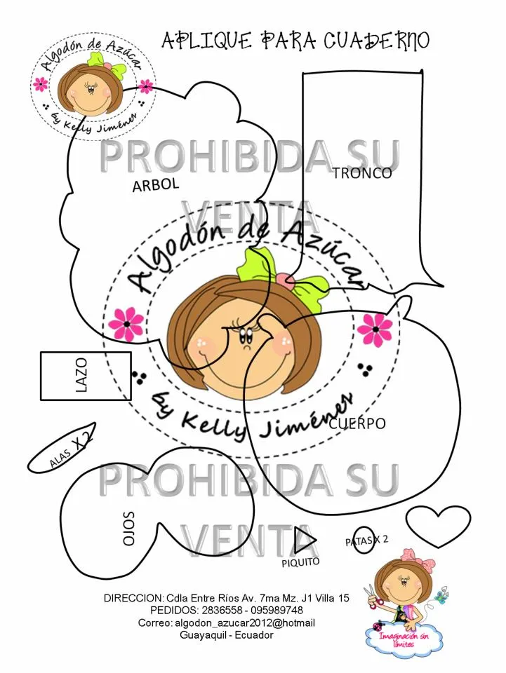 Apliques en goma eva para cuadernos - Manualidades en Goma Eva y Foami