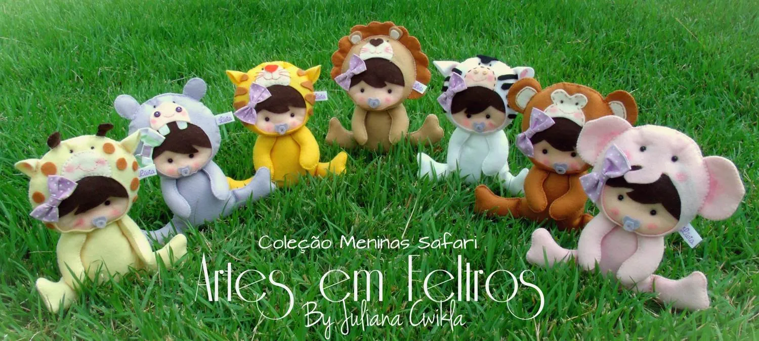 APOSTILA DIGITAL BABY SAFARI ARTES EM FE | Artes em Feltros | Elo7