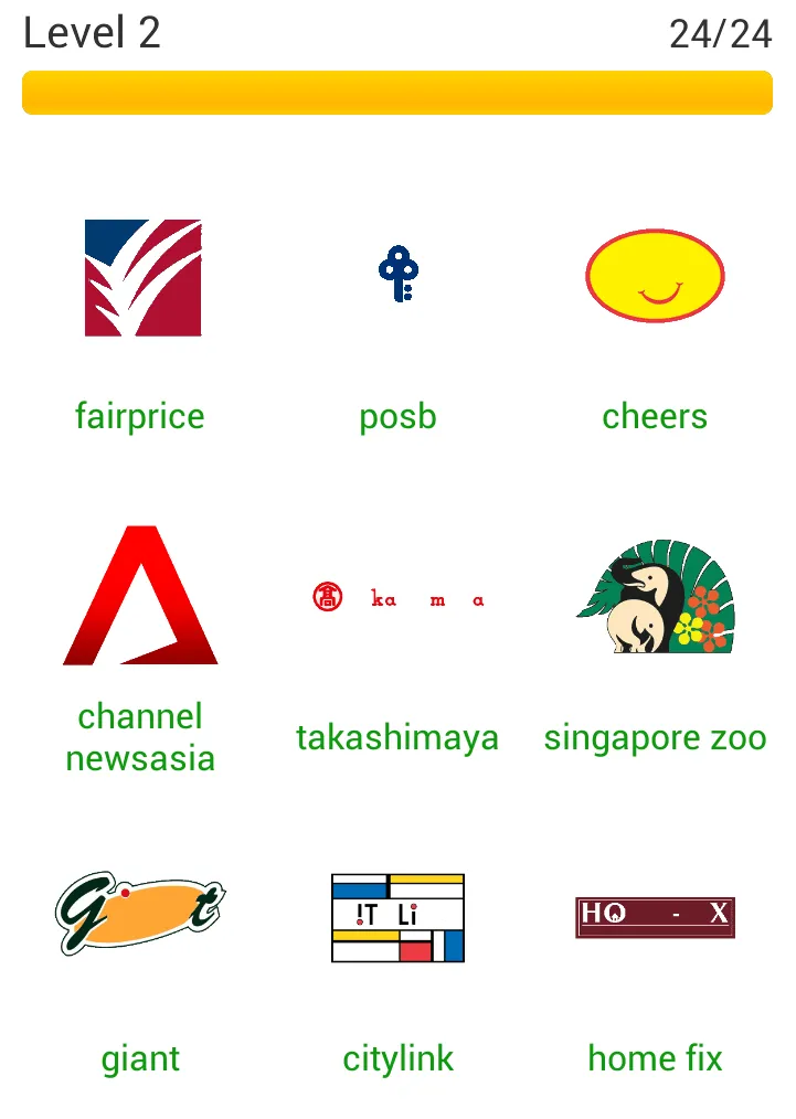 App Answers: Logo Quiz SG Answers (Level 2)