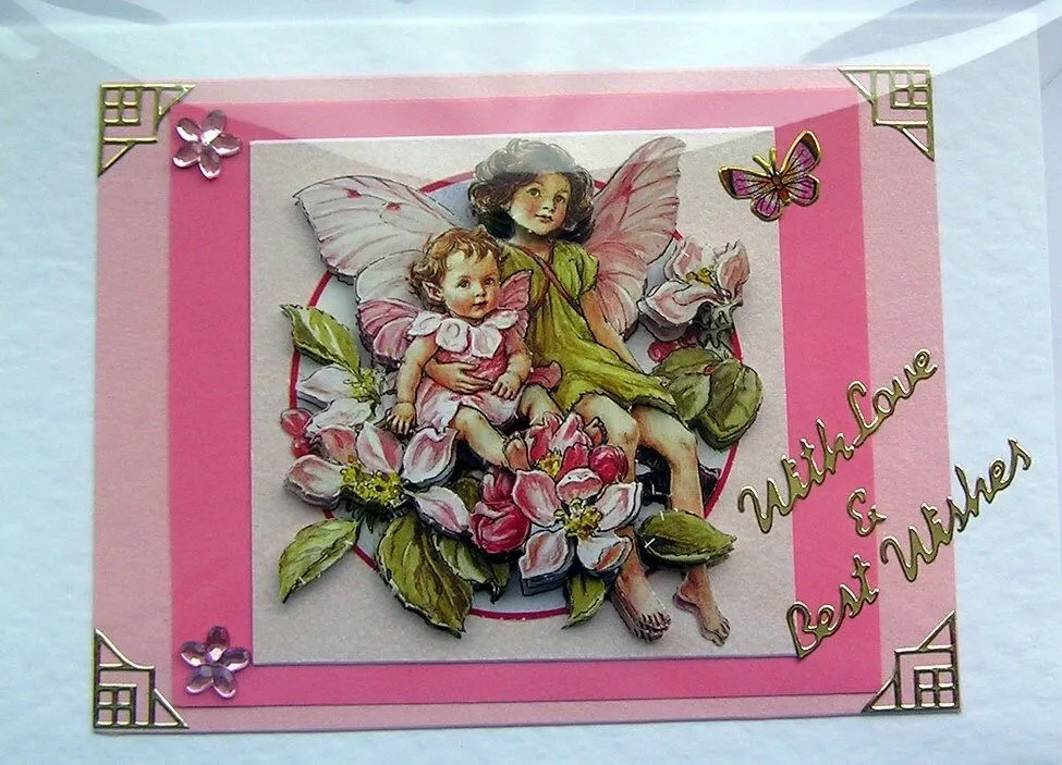 Apple Blossom Fairy Hand-Crafted 3D Decoupage by SunnyCrystals