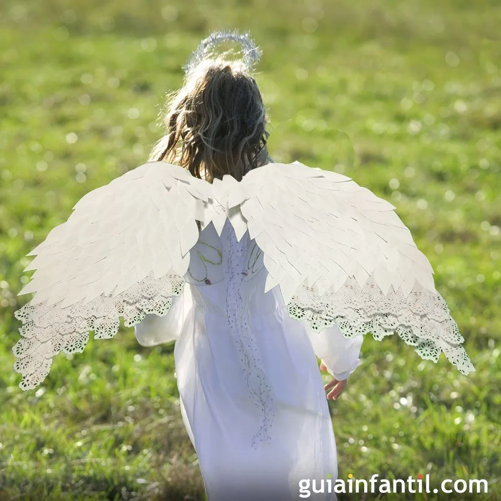 Aprende a hacer unas alas de ángel para un disfraz infantil