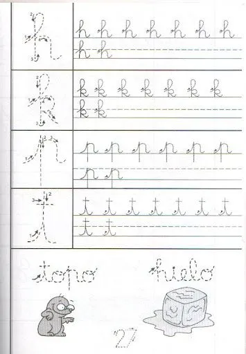 APRENDE A ESCRIBIR EN CURSIVA. EJERCICIOS DE CURSIVA PARA NIÑOS