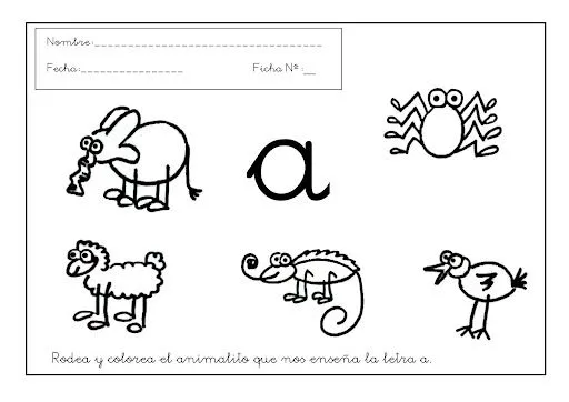 APRENDE A ESCRIBIR LA LETRA A. ACTIVIDADES DE CALIGRAFIA INFANTIL