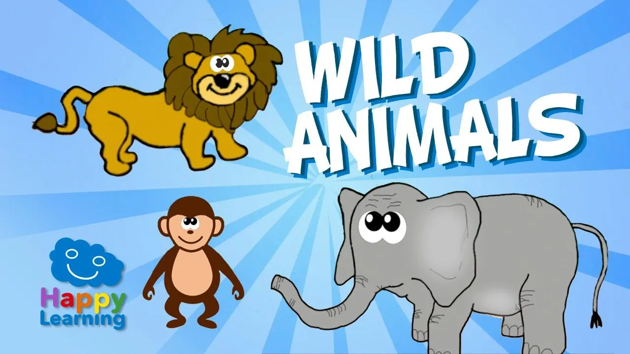 Aprende inglés. Los Animales Salvajes en Inglés. Videos Educativos ...