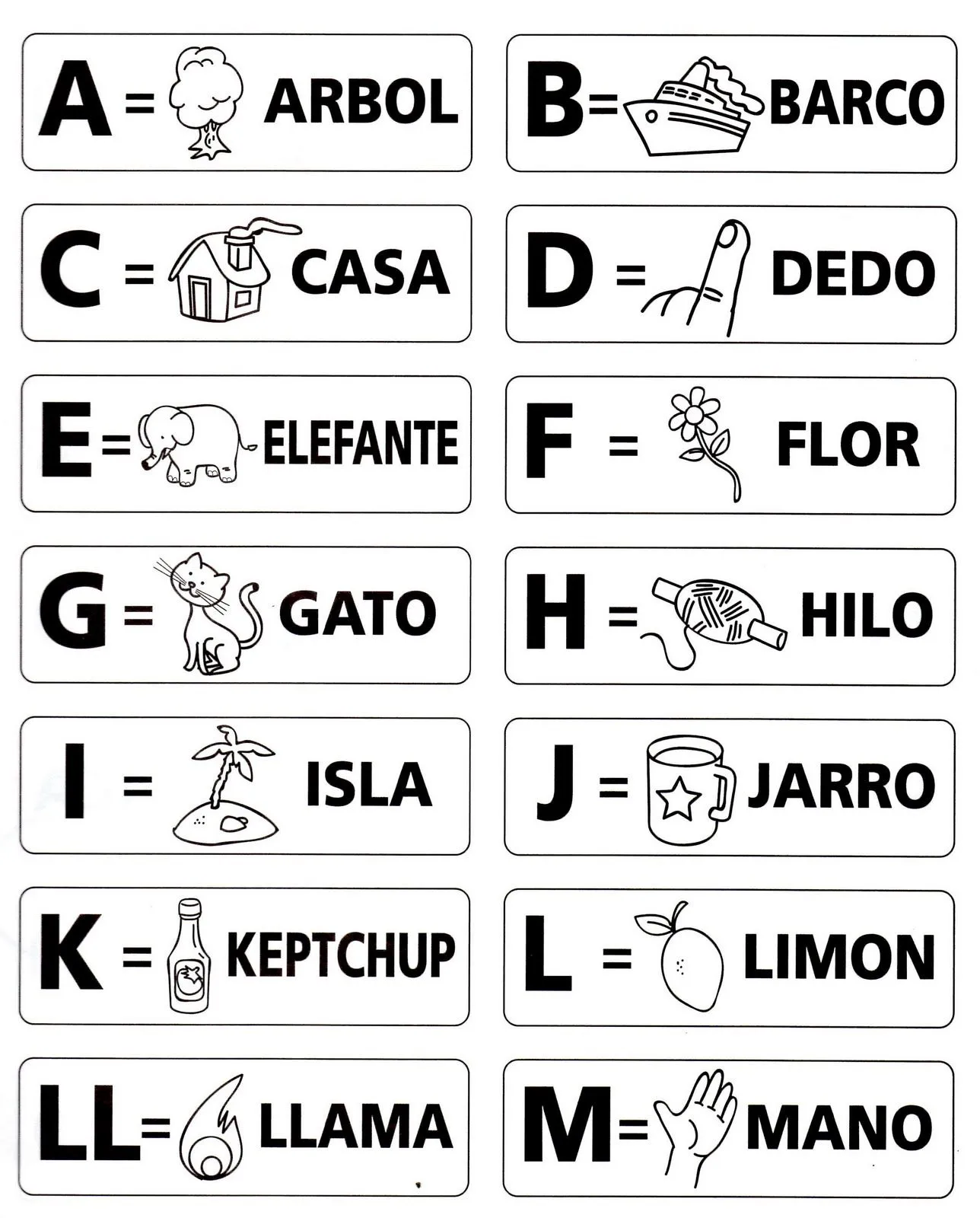 Aprende las letras: Abecedario ilustrado