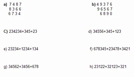 Aprende a sumar, restar, multiplicar y dividir - Monografias.