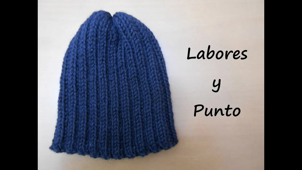 Aprende a tejer un gorro sencillo para chico o chica en dos agujas ...