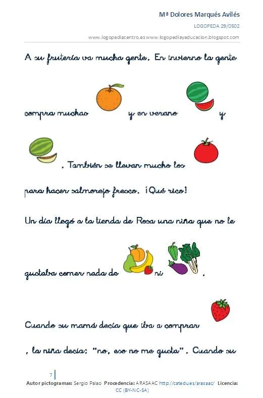 Aprendemos las frutas COLECCIÓN DE ACTIVIDADES -Orientacion Andujar