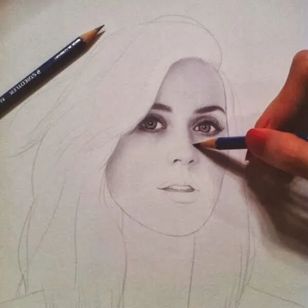 Aprende a dibujar :): Como dibujar paso a paso a Katy Perry con ...