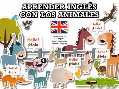 Aprender inglés o francés con los animales, de Dada Company - Frikids