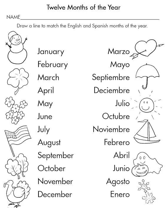 Cómo aprender los meses del año en inglés y español? - E4K