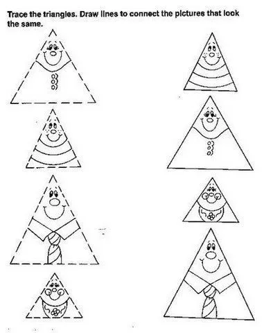 APRENDER EL TRIANGULO. ACTIVIDADES DE FIGURAS.