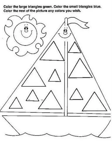 APRENDER EL TRIANGULO. ACTIVIDADES DE FIGURAS.