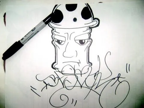 Aprendiendo a dibujar un hongo graffiti - YouTube