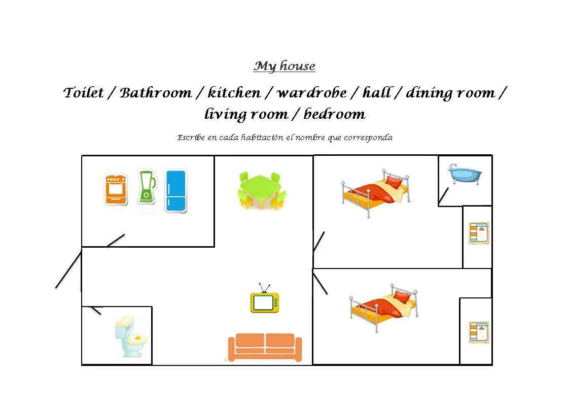 Aprendiendo con Julia: Partes de la casa en inglés