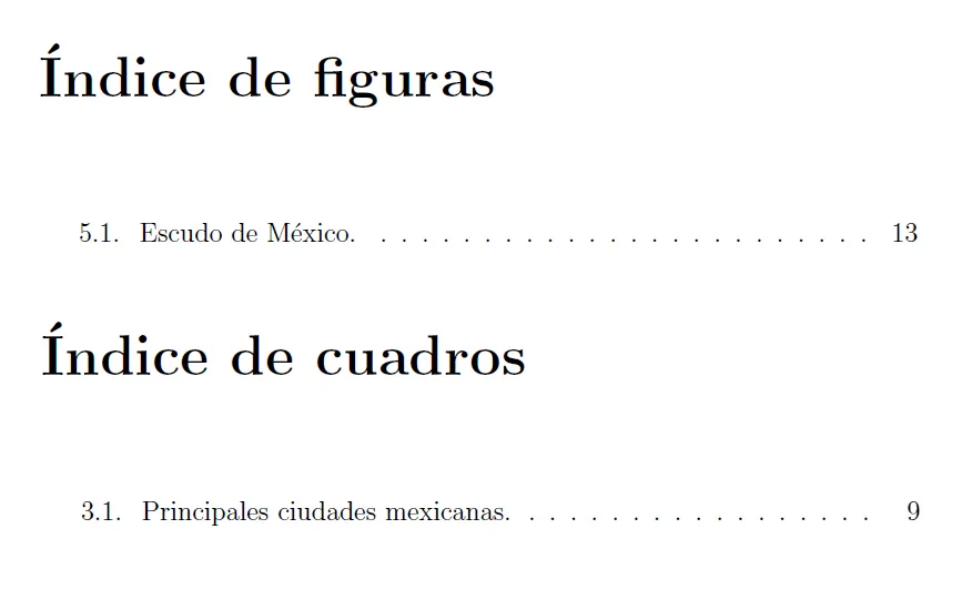 Aprendiendo LaTeX: Cómo cambiar el nombre del título del índice de ...