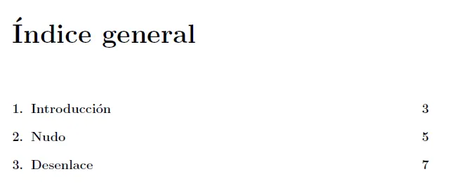 Aprendiendo LaTeX: Cómo cambiar el nombre del título del índice de ...