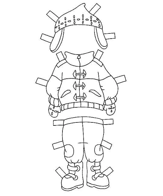 Niño para colorear y vestir - Imagui