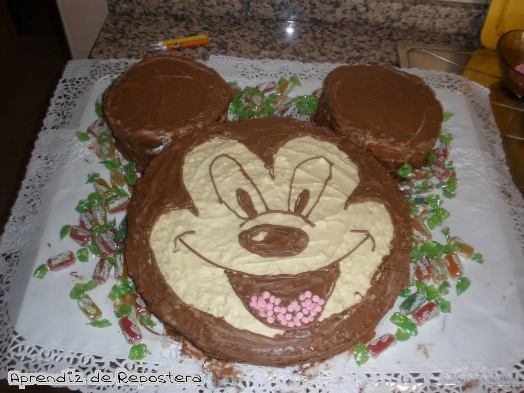 Aprendiz de Repostera: Tarta Mickey Mouse