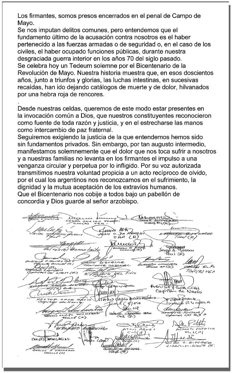 Apuntes de historia: carta pidiendo perdon !Ellos lo tuvieron!