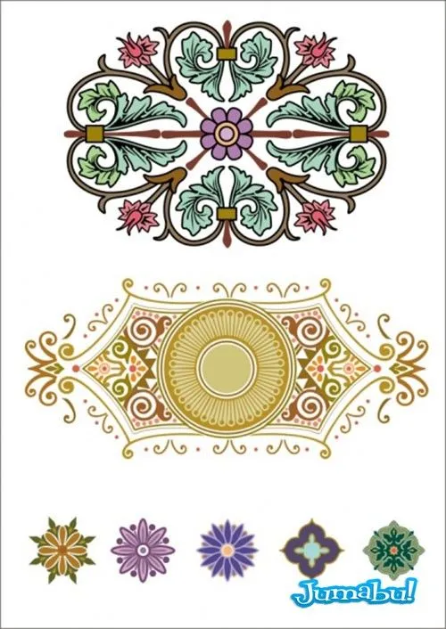 Arabescos o Mandalas en Vectores | Jumabu! Design Tools ...