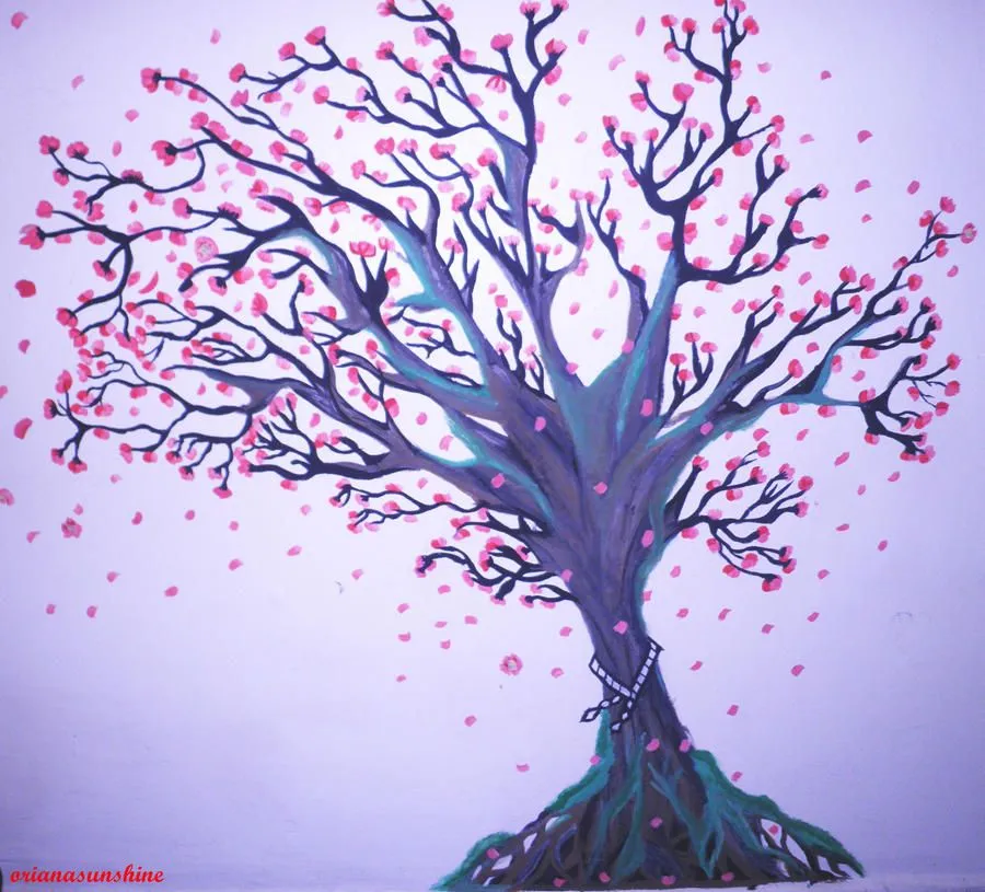 arbol de cerezo by orianasunshine on DeviantArt