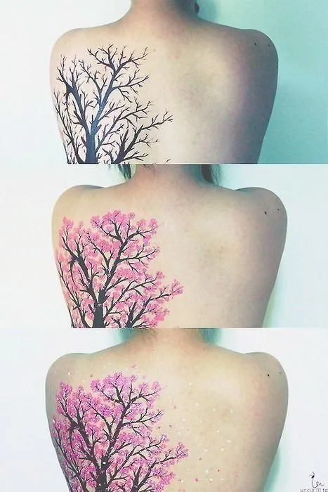 Arbol cerezo tattoo - Imagui