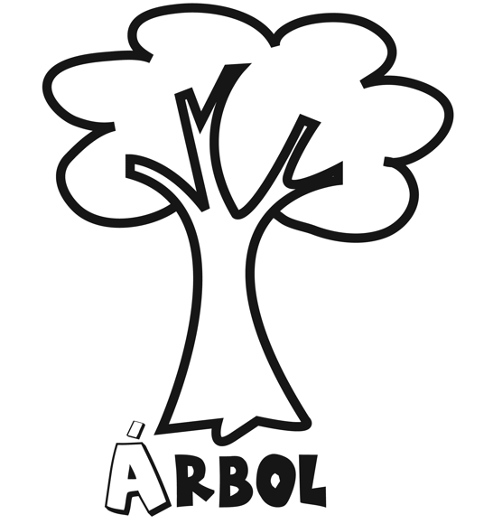 Dibujo de arbol para pintar - Imagui