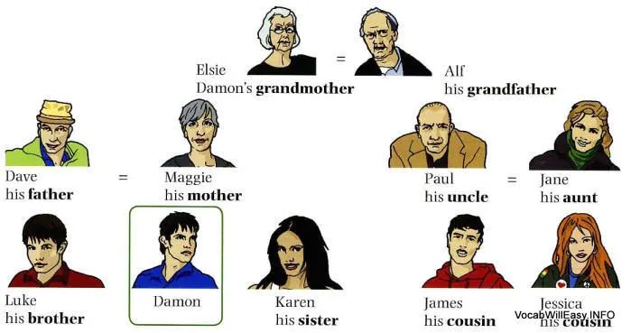 Como hacer un arbol familiar en inglés - Imagui