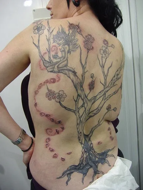 arbol flor cerezo el candil estudio de tatuaje piercing calle paz nº ...